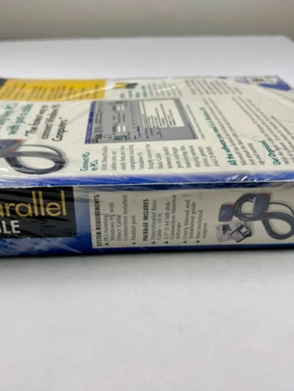 DirectParallel Basic Cable Windows 95 PC Transfer Parallel NOS Sealed Vintage